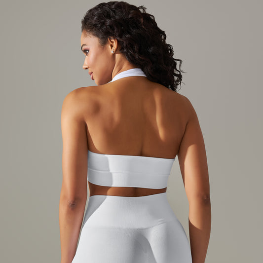 SAS White Open Back Top